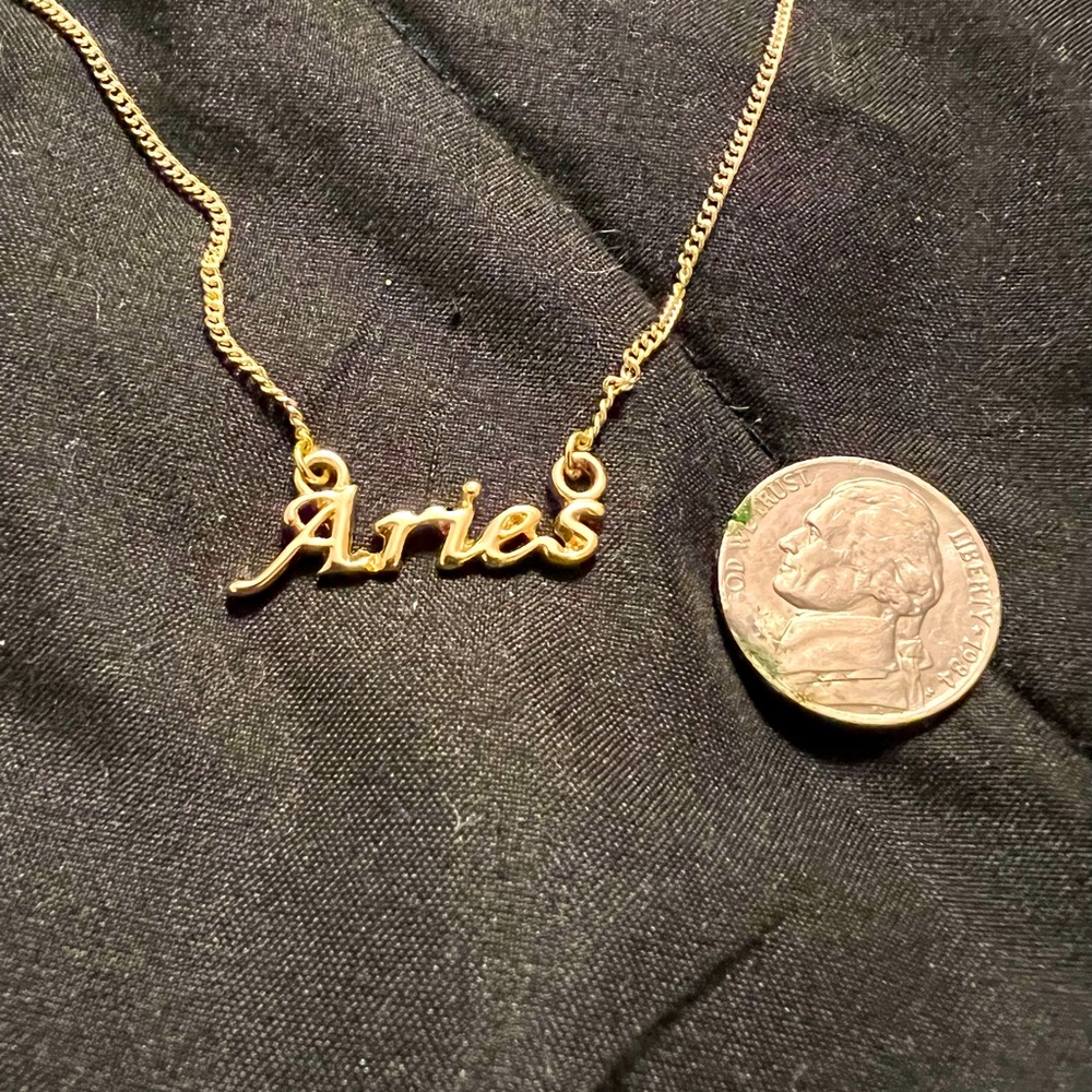 24” gold-colored Aries necklace